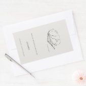 Greyhound- Custom Ex libris bookplate  長方形シール (封筒)