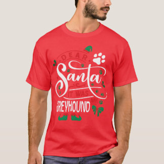 Greyhound Dog Christmas Dog breed boy gift Tシャツ