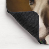 Greyhound Dog in St. Patrick's Day Dress マウスパッド (コーナー)