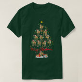Greyhound Dog Lover Matching Santa Greyhound Chris Tシャツ (デザイン正面)