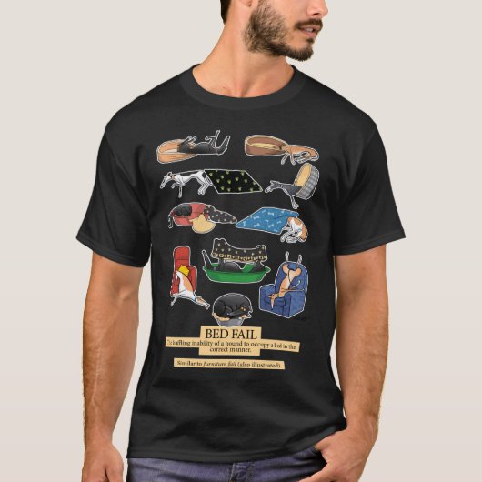 Greyhound Glossary Bed Fail A Redbubble eclusive d Tシャツ (正面)