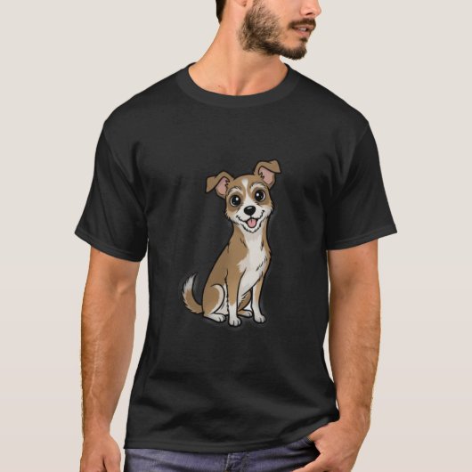Greyhound illustration tシャツ (正面)