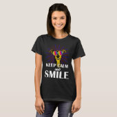 Greyhound Keep Calm & Smile Galgo Greyhound Hipp Tシャツ (正面フル)
