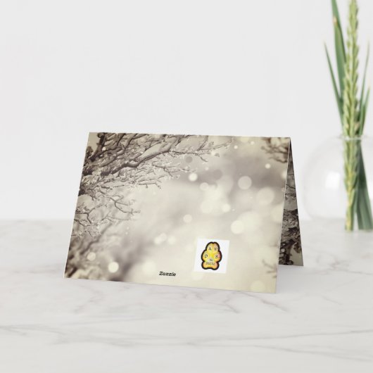 Greyhound Merry Christmas Greeting Card カード (裏面)