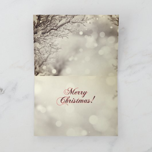 Greyhound Merry Christmas Greeting Card カード (内部)