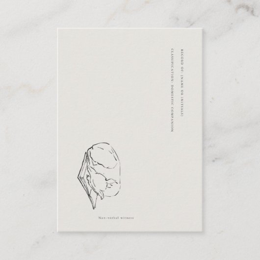 Greyhound- Naturalist Menagerie Archive  エンクロージャーカード (正面)