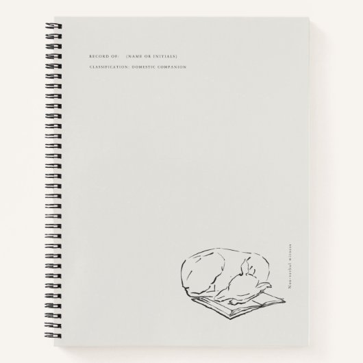 Greyhound- Naturalist Menagerie Archive  ノートブック (正面)