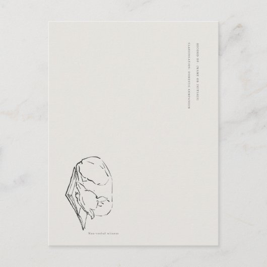 Greyhound- Naturalist Menagerie Archive  ポストカード (正面)