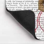 Greyhound on Red Penny Farthing Bike マウスパッド (コーナー)