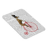 Greyhound on Red Penny Farthing Bike マグネット (右側)