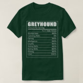Greyhound Owner Puppy Dog Lover Greyhound Facts  Tシャツ (デザイン正面)