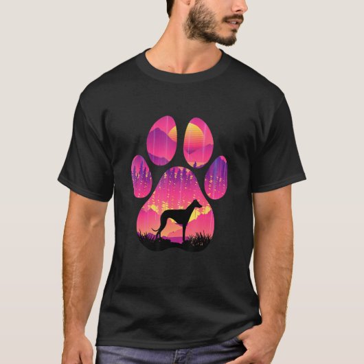 Greyhound Paw Mom Dad Dog  Women Men Tシャツ (正面)