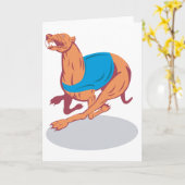 Greyhound Racingグリーティングカード カード (黄色い花)