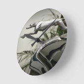 Greyhound Radiator Cap ラウンド壁時計 (傾斜)