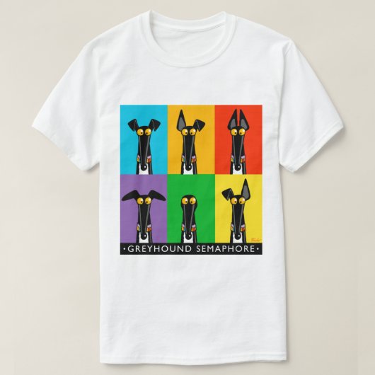 Greyhound Semaphore with title  Tシャツ (デザイン正面)