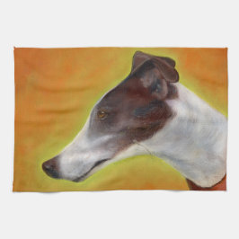 Greyhound teatowel (A96) キッチンタオル