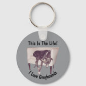 Greyhound This Is The Life  キーホルダー (正面)