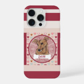 Greyhound Valentine Heart iPhone 11 Pro Case  iPhoneケース (裏面)