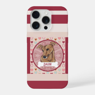 Greyhound Valentine Heart iPhone 11 Pro Case  15 Proケース