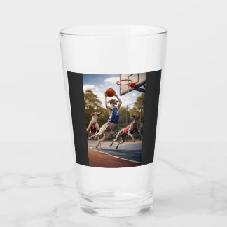 Greyhounds playing basketball タンブラーグラス