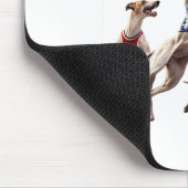 Greyhounds playing basketball マウスパッド (コーナー)