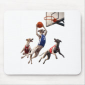 Greyhounds playing basketball マウスパッド (正面)