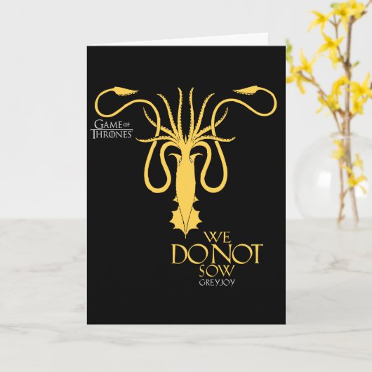 Greyjoy Sigil – 播種しない カード (黄色い花)