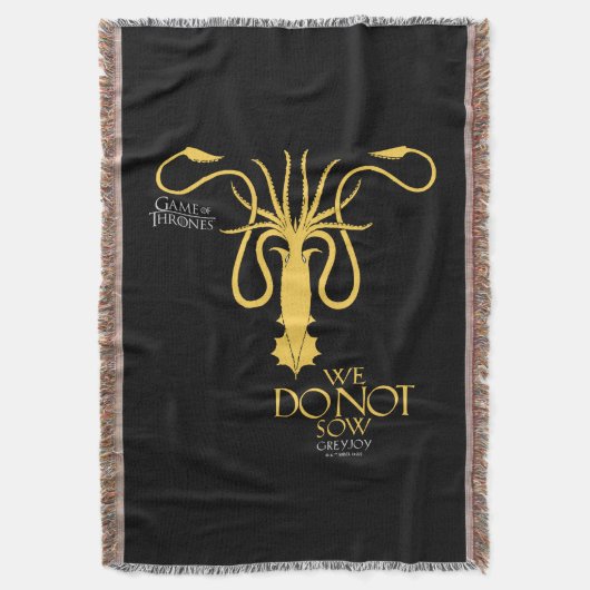 Greyjoy Sigil – 播種しない スローブランケット (正面縦)