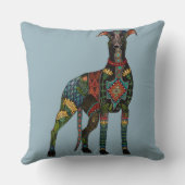 greyound azure blue クッション (裏面)