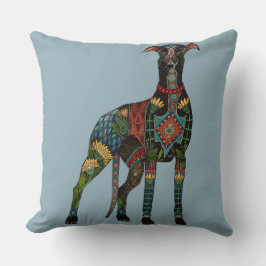 greyound azure blue クッション