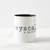 Greysacleのコーヒーのマグ-白 ツートーンマグカップ (中央)