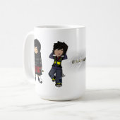 Greysmokeのマグの標準 コーヒーマグカップ (正面左)