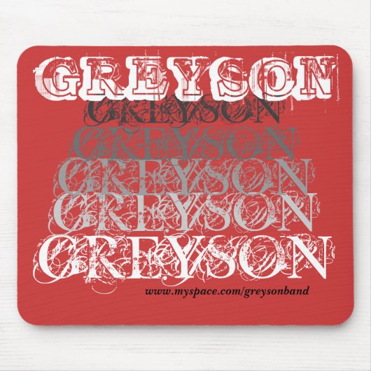 GREYSON、GREYSON、GREYSON マウスパッド (正面)