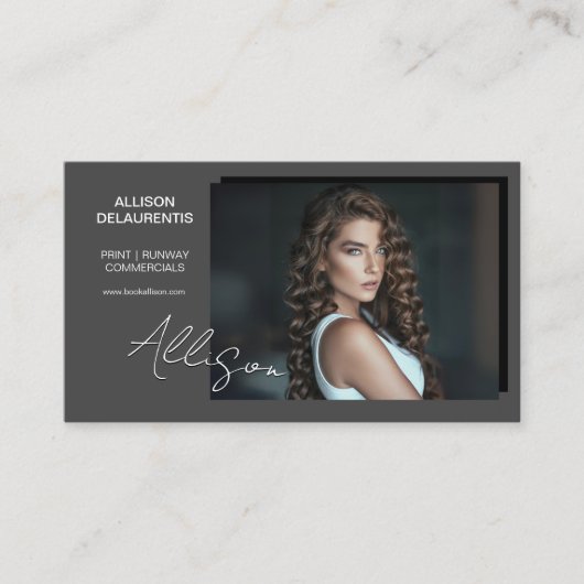 Greystone Talent Business Card | Mini Comp Card 名刺 (正面)