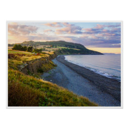 Greystones Beach Ireland Wall Art | Coastal Poster ポスター