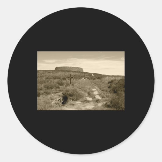 Grianan Of Aileach Donegal Tintステッカー ラウンドシール (正面)