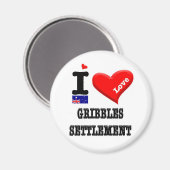 GRIBBLES SETTLEMENT - I Love マグネット (正面/裏面)