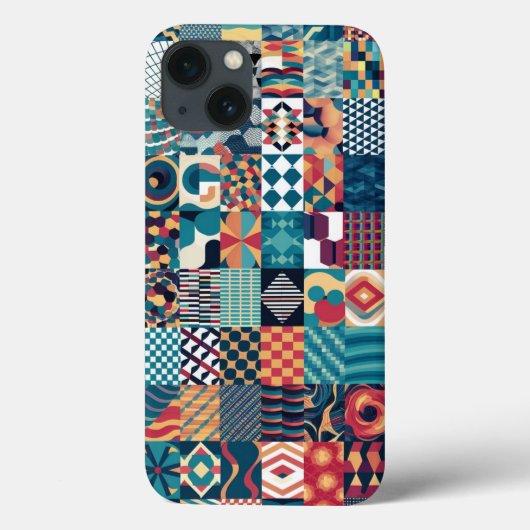 Grid Collage iPhone芸術的/iPadケース Case-Mate iPhoneケース (裏面)