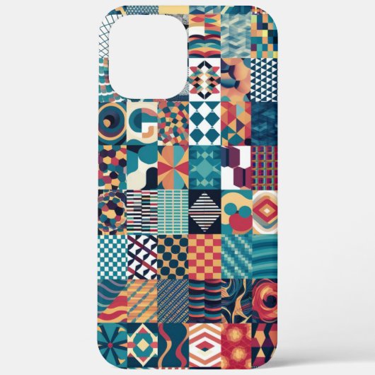 Grid Collage iPhone芸術的/iPadケース Case-Mate iPhoneケース (裏面)