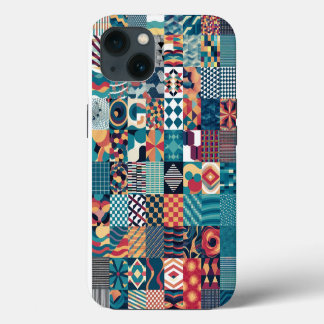 Grid Collage iPhone芸術的/iPadケース iPhone 13ケース