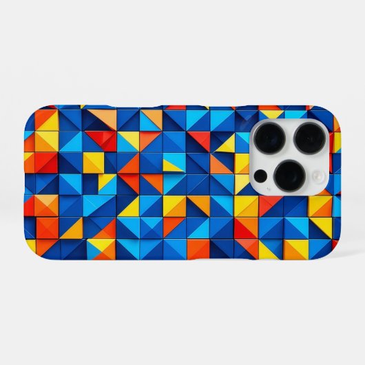 Grid Fragments iPhoneケース (裏面横)