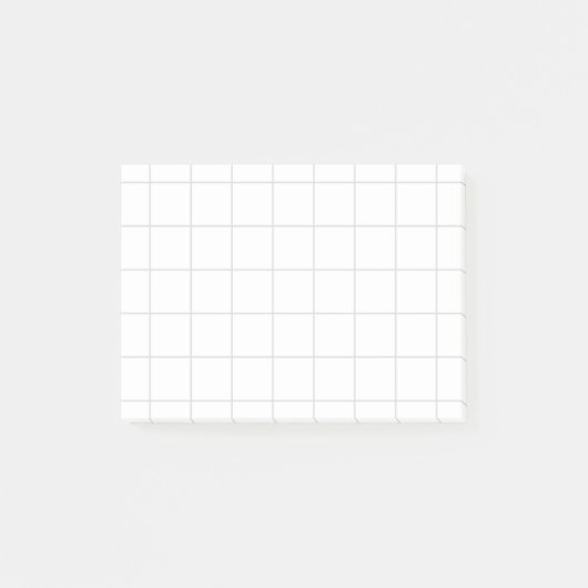 “Grid of graph paper” – Minimalist grid ポストイット (正面)