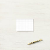 “Grid of graph paper” – Minimalist grid ポストイット (デスク上)