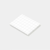 “Grid of graph paper” – Minimalist grid ポストイット (アングル)