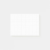 “Grid of graph paper” – Minimalist grid (white) ポストイット (正面)