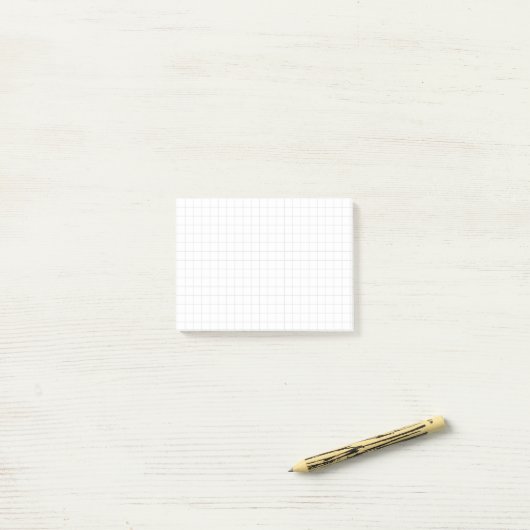 “Grid of graph paper” – Minimalist grid (white) ポストイット (デスク上)