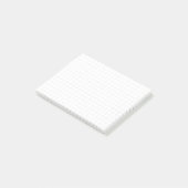 “Grid of graph paper” – Minimalist grid (white) ポストイット (アングル)