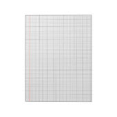 Grid Paper Background Mathematics Graph Sheet  ノートパッド (回転)