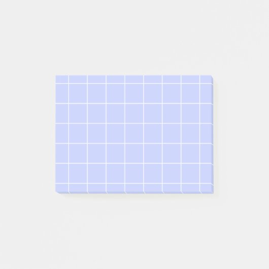  Grid paper: minimalist grid (light lavender) ポストイット (正面)