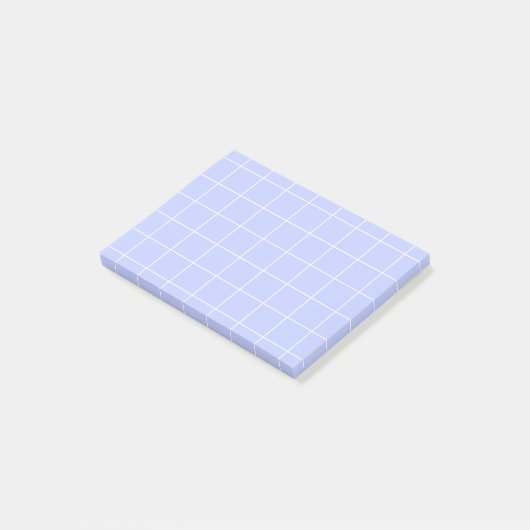  Grid paper: minimalist grid (light lavender) ポストイット (アングル)